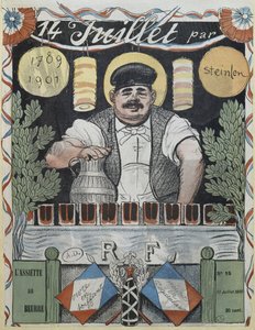 14 juli, de wijnhandelaar, omslagillustratie van 